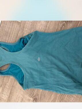 ALO Yoga Teal Racerback Tank
